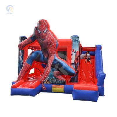 Unisex aufblasbare PVC kommerzielle Spiderman Sprunghaus mit Schieberohrer enthalten