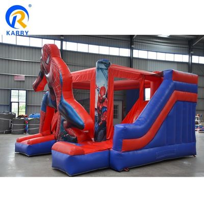 Unisex aufblasbare PVC kommerzielle Spiderman Sprunghaus mit Schieberohrer enthalten