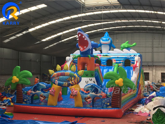 Anpassen Sie Sea World Fun City Aufblasplatz für Kinder Große Sprungburg