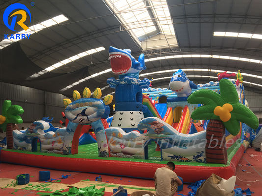 Anpassen Sie Sea World Fun City Aufblasplatz für Kinder Große Sprungburg