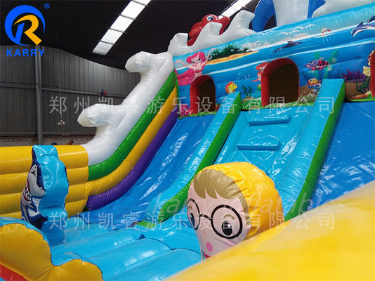 Anpassen Sie Sea World Fun City Aufblasplatz für Kinder Große Sprungburg