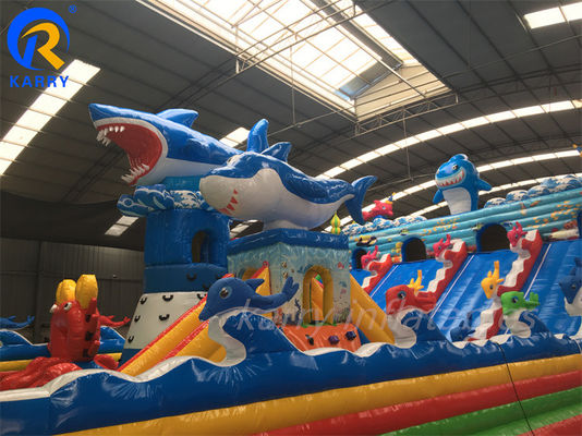Anpassen Sie Sea World Fun City Aufblasplatz für Kinder Große Sprungburg