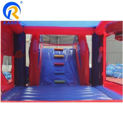 angepasste Farbe aufblasbare Springburg Spiderman Sprungburg mit Slide Combo