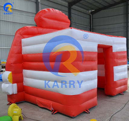 Innen PVC kommerzielle aufblasbare entspannende Kaffee-Auto Sprung-Bouncy Castle Popcorn Booth