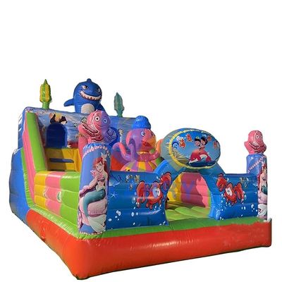 Happy Water World aufblasbare Sprungburg mit Trockenrutsche und Sea Bouncer