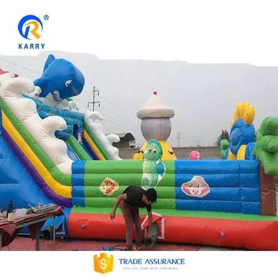 EN14960 Zertifikat PVC aufblasbare Sprungburg und -rutsche für Meerestiere
