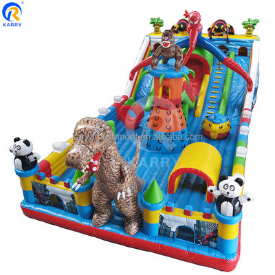 Commercial PVC Aufblasbare Amusement Spielplatz Sprunghähne Luftsprung für Unisex