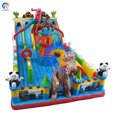 Commercial PVC Aufblasbare Amusement Spielplatz Sprunghähne Luftsprung für Unisex