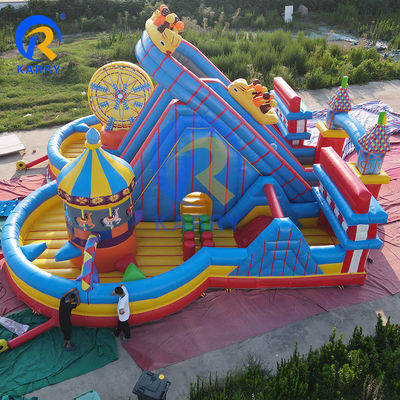 Großer aufblasbarer Springer Sprung Schloss Rutsche für Unisex Joy City Wasserwelt