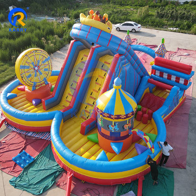 Großer aufblasbarer Springer Sprung Schloss Rutsche für Unisex Joy City Wasserwelt