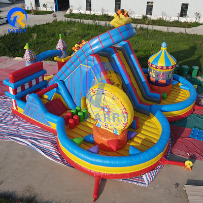 Großer aufblasbarer Springer Sprung Schloss Rutsche für Unisex Joy City Wasserwelt