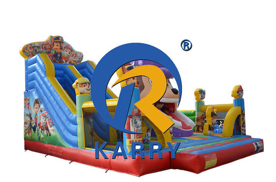 Party Bounce House Combo aufblasbare Aussteigerrutsche mit Springburgschleife und Reparaturkits