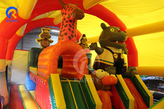 Große Freiluft-Spielstätte aufblasbare Hüpfburg Labyrinth für Kinder und Erwachsene