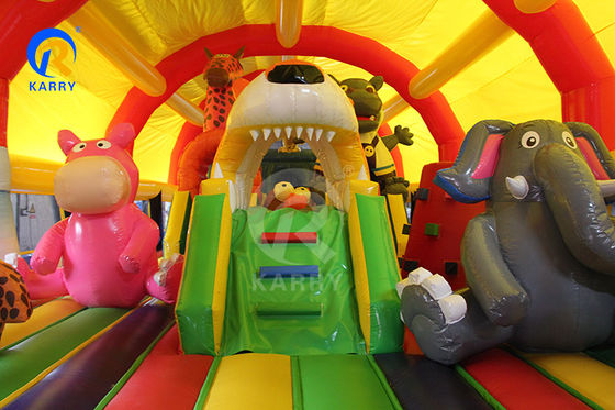 Große Freiluft-Spielstätte aufblasbare Hüpfburg Labyrinth für Kinder und Erwachsene