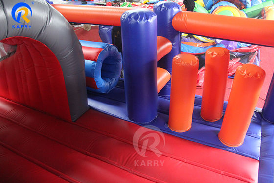 Unisex-Kinder-Wasser-Spaß-Stadt mit Rutsche und Hindernis aufblasbare Sprungburg