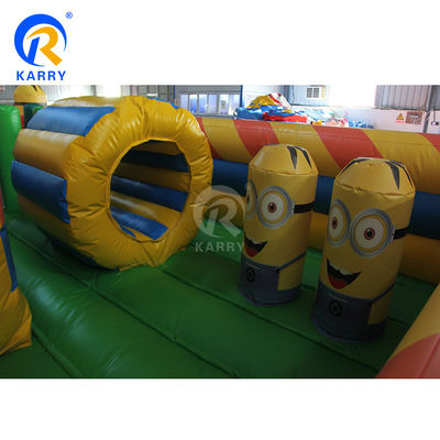 Mechanischer Mann Aufblasbare Spaßstadt 36ft PVC Schloss Sprunghaus mit Rutsche