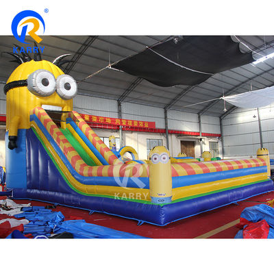 Mechanischer Mann Aufblasbare Spaßstadt 36ft PVC Schloss Sprunghaus mit Rutsche