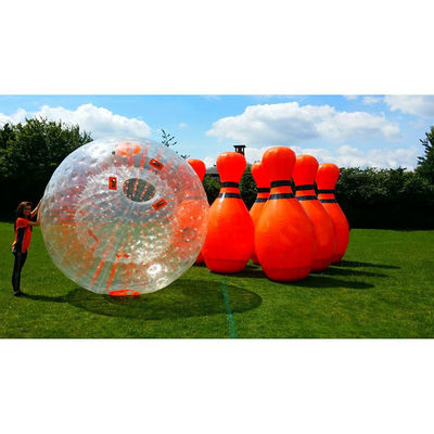 EN71/EN14960 Zertifiziertes riesiges aufblasbares Bowling-Set für Unisex im Freien