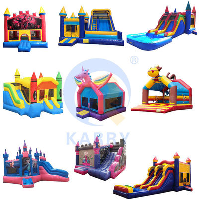 PVC 0,55mm aufblasbares Frozen Castle Bounce House Schieberegler für Vermietung von Partys