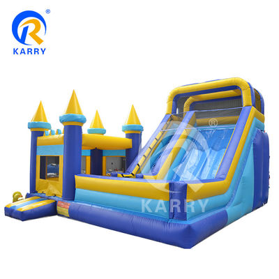 Features PORTABLE 2022 Outdoor-Spielplatz Große Wasserrutsche mit aufblasbarem Sprunghaus