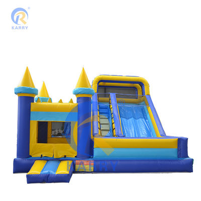 Features PORTABLE 2022 Outdoor-Spielplatz Große Wasserrutsche mit aufblasbarem Sprunghaus