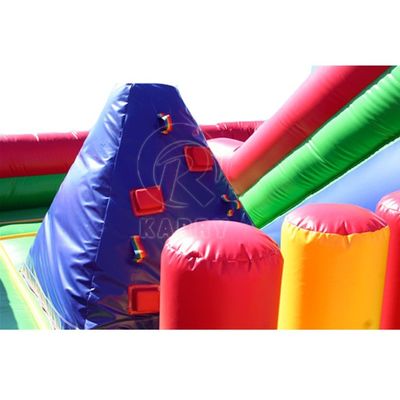 Außenwasser aufblasbare Spiele Sprungburg mit Rutsche und Kletterwand Combo