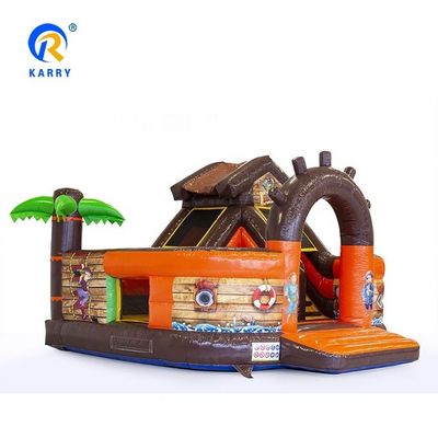Outdoor Entertainment Unisex PVC aufblasbare Sprungburg mit Piratenschiff-Design