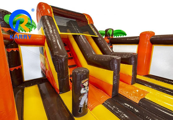 Outdoor Entertainment Unisex PVC aufblasbare Sprungburg mit Piratenschiff-Design