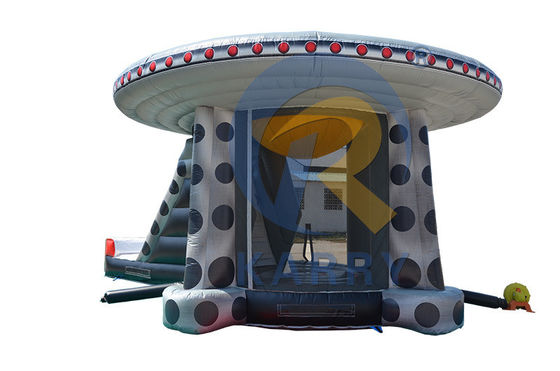 Unisex Outdoor Fun UFO kommerzielle aufblasbare Sprungburg mit Rutschen- und Sprungbereich