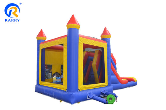 Custom Kids Games Aufblasbares Schloss Nasse Trockene Aussteiger Pool Rutsche Combo Sprung Schloss mit Wasserslide Pool Alter 14