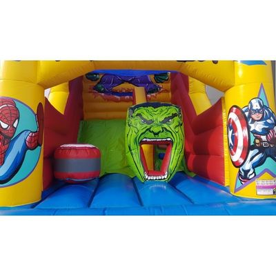 Optionale Größen 3D Monster aufblasbares Sprunghaus mit Trockenrutsche Luftsprunger Combo