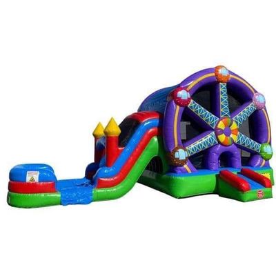 Schloss-Slide-Combo aufblasbare Hüpfburg für Kinder und Erwachsene Altersbereich 14 Jahre bis