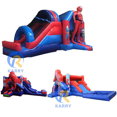 Spiderman Aufblasbares Kombo Sprunghaus mit Rutsche Endlose Stunden Unterhaltung
