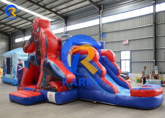 Spiderman Aufblasbares Kombo Sprunghaus mit Rutsche Endlose Stunden Unterhaltung