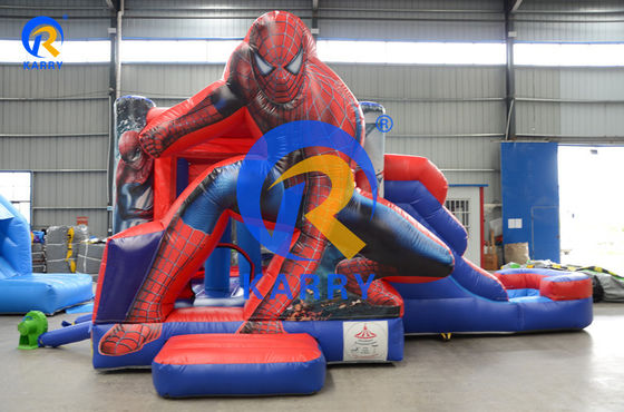 Spiderman Aufblasbares Kombo Sprunghaus mit Rutsche Endlose Stunden Unterhaltung