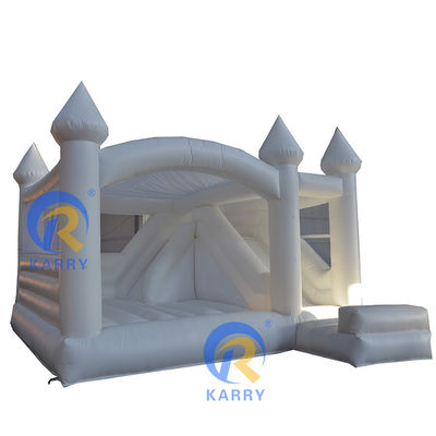 Customized Größe kommerzielles PVC aufblasbares Sprunghaus mit Rutsche und Pool von OEM akzeptiert