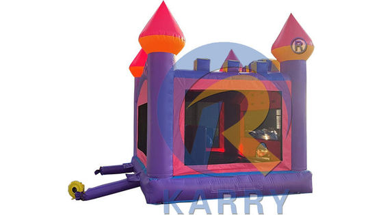 Gewerbliche aufblasbare rosa Schleuder Schloss tragbares PVC-Sprunghaus für Kinder