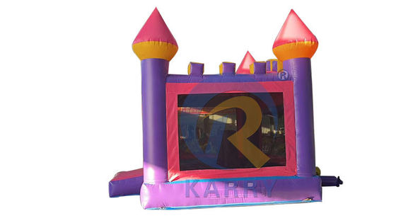 Gewerbliche aufblasbare rosa Schleuder Schloss tragbares PVC-Sprunghaus für Kinder