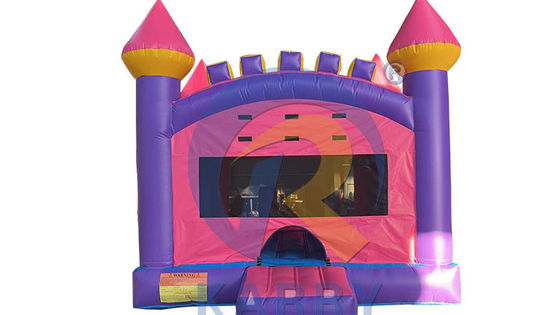 Gewerbliche aufblasbare rosa Schleuder Schloss tragbares PVC-Sprunghaus für Kinder