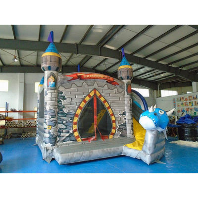 Aufblasbare Majestic Bouncing House Schloss Combo Slide Optionale Größen für 5-10 Passagiere