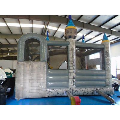 Aufblasbare Majestic Bouncing House Schloss Combo Slide Optionale Größen für 5-10 Passagiere