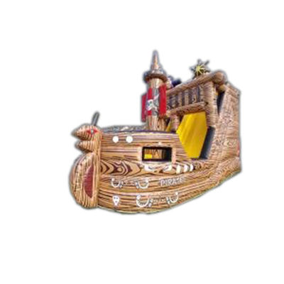 angepasste Farbe aufblasbare Trampolin Combo-Rutsche mit Holz Sprungschloss und Rutsche