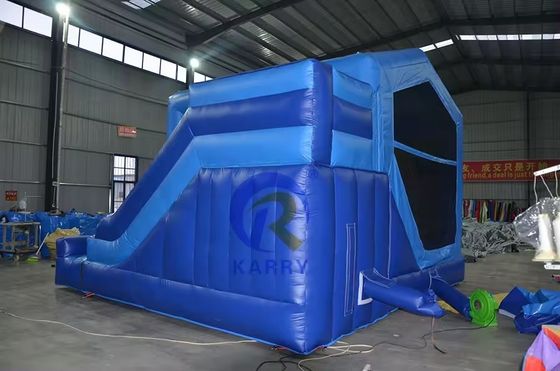 Kinder im Freien Spielplatz aufblasbares Sprunghaus mit Rutsche Sprung Schloss nasse Rutsche Combo