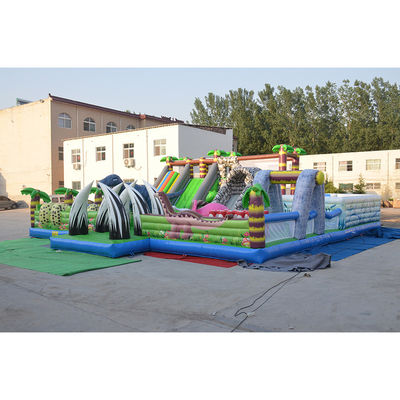 CE-Zertifikat Portable Dino aufblasbare Trampolin-Schütze Combo City Slide für Kinder