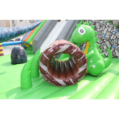 CE-Zertifikat Portable Dino aufblasbare Trampolin-Schütze Combo City Slide für Kinder