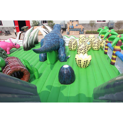 CE-Zertifikat Portable Dino aufblasbare Trampolin-Schütze Combo City Slide für Kinder
