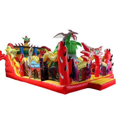 Aufblasbare Fun City Kinder Aktivitätszentrum Drache Aufblasbare Sprungburg Luftspringen