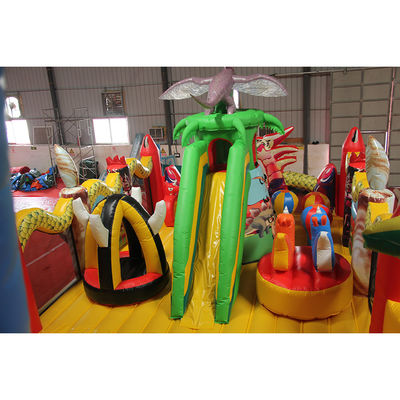 Aufblasbare Fun City Kinder Aktivitätszentrum Drache Aufblasbare Sprungburg Luftspringen