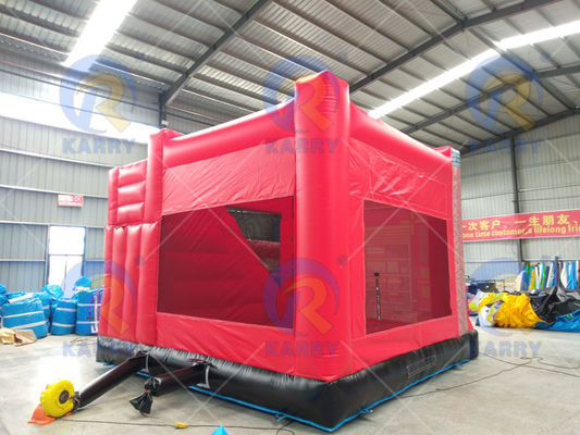 Unisex-Kinder aufblasbare Feuerwache Themenbouncer House mit Sprung-Slide Combo