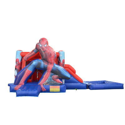 Features PORTABLE Aufblasbare Spiderman-Schütze für Kinder Party Miete